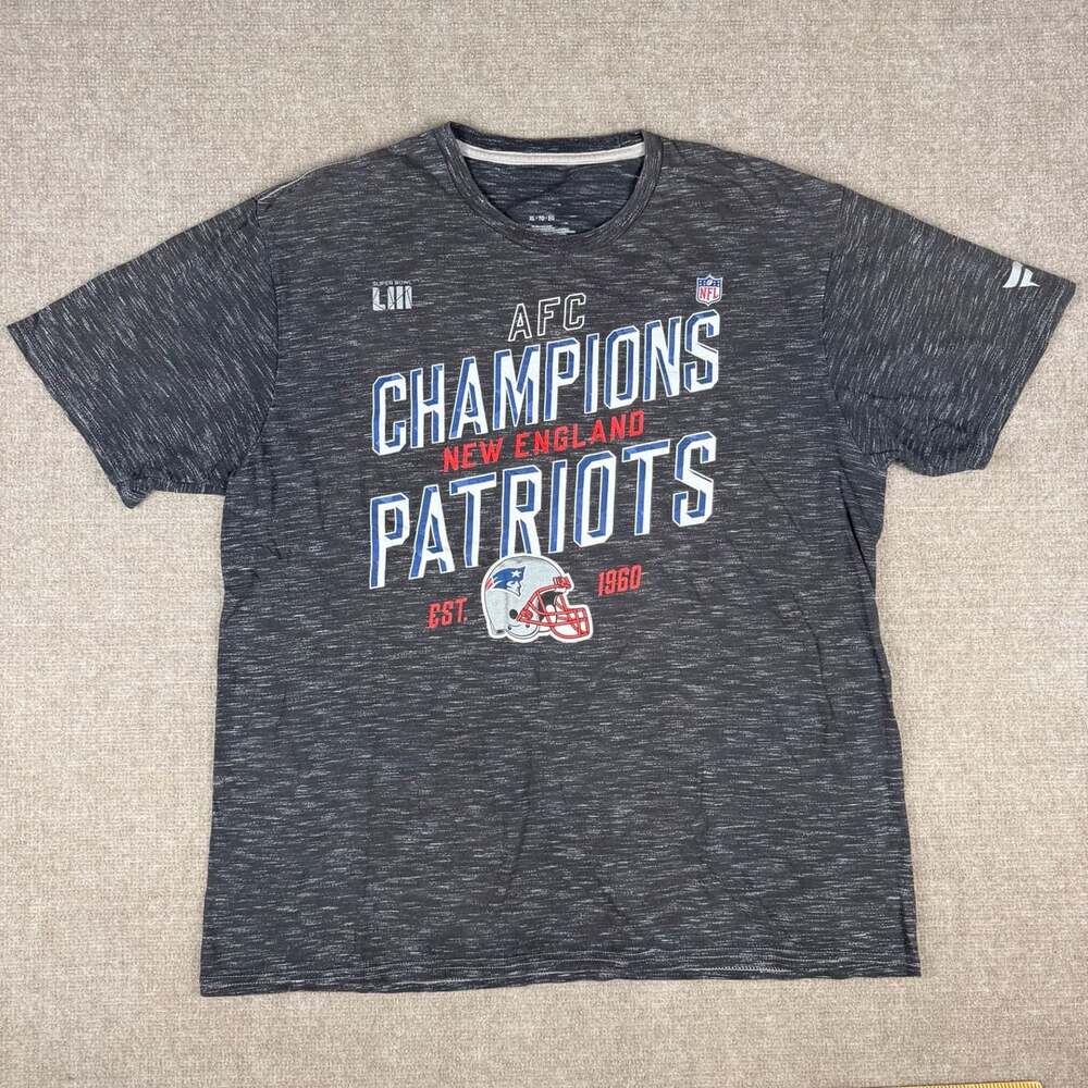 Fanatics New England Patriots Super Bowl LIII AFC Champions T-Shirt Men's XL